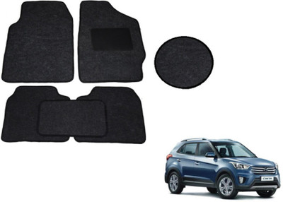 MOCKHE Fabric Standard Mat For  Hyundai Creta(Black)