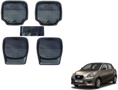 MOCKHE PVC (Polyvinyl Chloride) Standard Mat For  Datsun Go(Black)