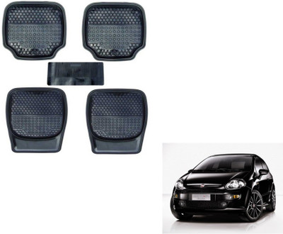 MOCKHE PVC (Polyvinyl Chloride) Standard Mat For  Fiat Punto Evo(Black)