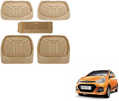 MOCKHE PVC (Polyvinyl Chloride) Standard Mat For  Hyundai Grand i10(Beige)