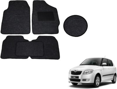 MOCKHE Fabric Standard Mat For  Skoda Fabia(Black)