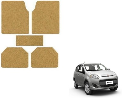 MOCKHE Rubber, Plastic Standard Mat For  Fiat Palio(Beige)