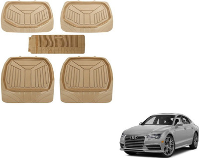 MOCKHE PVC (Polyvinyl Chloride) Standard Mat For  Audi A7(Beige)