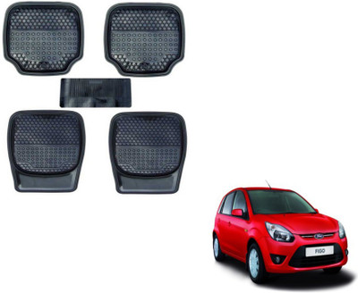 MOCKHE PVC (Polyvinyl Chloride) Standard Mat For  Ford Figo(Black)