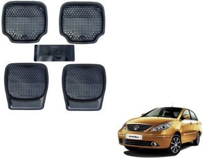 MOCKHE PVC (Polyvinyl Chloride) Standard Mat For  Tata Manza(Black)