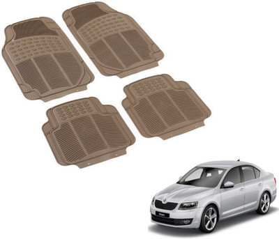 MOCKHE PVC (Polyvinyl Chloride) Standard Mat For  Skoda Octavia(Beige)