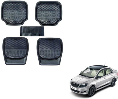 MOCKHE PVC (Polyvinyl Chloride) Standard Mat For  Skoda Rapid(Black)