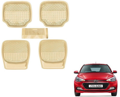 MOCKHE PVC (Polyvinyl Chloride) Standard Mat For  Hyundai Elite i20(Beige)