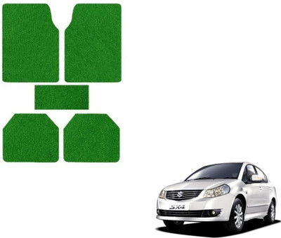 MOCKHE Rubber, Plastic Standard Mat For  Maruti Suzuki SX4(Green)