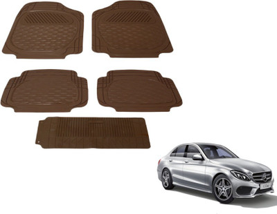 MOCKHE PVC (Polyvinyl Chloride) Standard Mat For  Mercedes Benz C-Class(Brown)