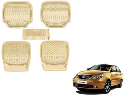 MOCKHE PVC (Polyvinyl Chloride) Standard Mat For  Tata Manza(Beige)