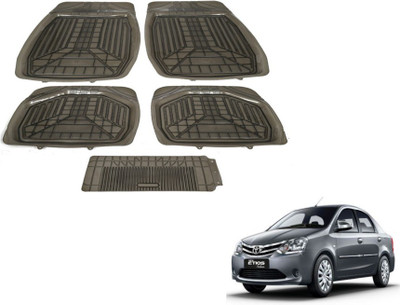 MOCKHE PVC (Polyvinyl Chloride) Standard Mat For  Toyota Etios(Grey)