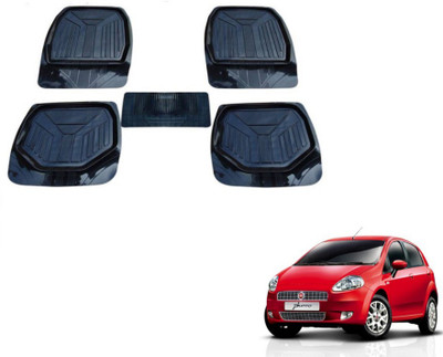 MOCKHE PVC (Polyvinyl Chloride) Standard Mat For  Fiat Punto(Black)