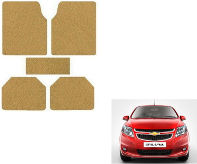 MOCKHE Rubber, Plastic Standard Mat For  Chevrolet UVA(Beige)