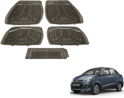 MOCKHE PVC (Polyvinyl Chloride) Standard Mat For  Hyundai Xcent(Grey)