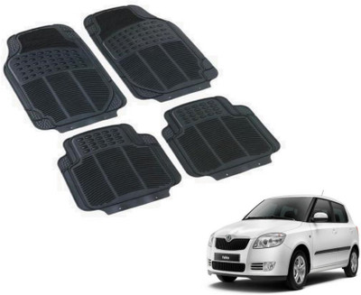 MOCKHE PVC (Polyvinyl Chloride) Standard Mat For  Skoda Fabia(Black)