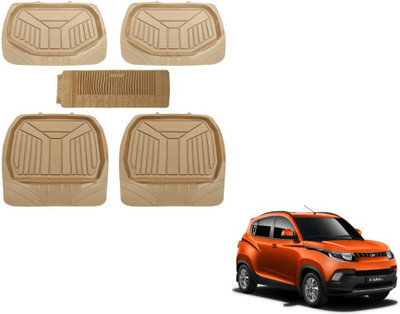 MOCKHE PVC (Polyvinyl Chloride) Standard Mat For  Mahindra KUV 100(Beige)