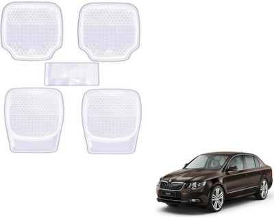 MOCKHE PVC (Polyvinyl Chloride) Standard Mat For  Skoda Superb(Clear)