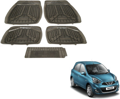 MOCKHE PVC (Polyvinyl Chloride) Standard Mat For  Nissan Micra(Grey)