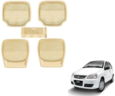 MOCKHE PVC (Polyvinyl Chloride) Standard Mat For  Tata Indica(Beige)