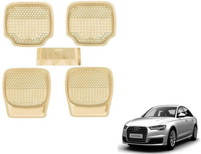 MOCKHE PVC (Polyvinyl Chloride) Standard Mat For  Audi A6(Beige)