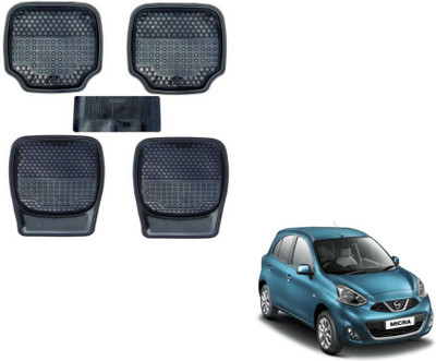 MOCKHE PVC (Polyvinyl Chloride) Standard Mat For  Nissan Micra(Black)