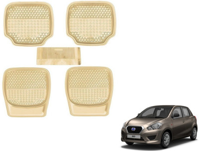 MOCKHE PVC (Polyvinyl Chloride) Standard Mat For  Datsun Go(Beige)