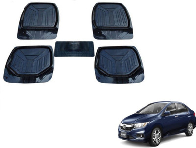 MOCKHE PVC (Polyvinyl Chloride) Standard Mat For  Honda New City(Black)