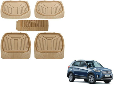 MOCKHE PVC (Polyvinyl Chloride) Standard Mat For  Hyundai Creta(Beige)