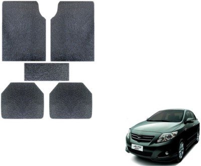 MOCKHE Rubber, Plastic Standard Mat For  Toyota Altis(Grey)