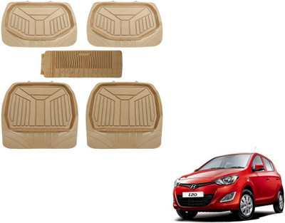 MOCKHE PVC (Polyvinyl Chloride) Standard Mat For  Hyundai i20(Beige)