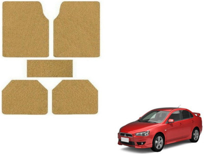 MOCKHE Rubber, Plastic Standard Mat For  Mitsubishi Lancer(Beige)