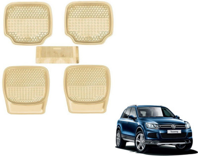 MOCKHE PVC (Polyvinyl Chloride) Standard Mat For  Volkswagen Touareg(Beige)