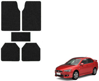 MOCKHE Rubber, Plastic Standard Mat For  Mitsubishi Lancer(Black)
