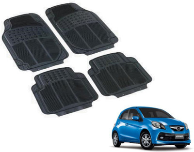 MOCKHE PVC (Polyvinyl Chloride) Standard Mat For  Honda Brio(Black)