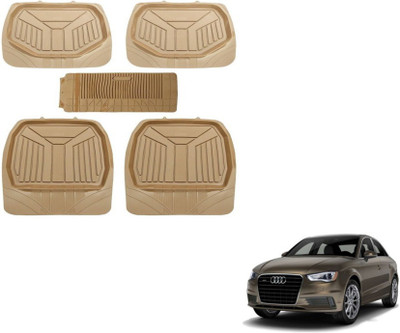 MOCKHE PVC (Polyvinyl Chloride) Standard Mat For  Audi A3(Beige)