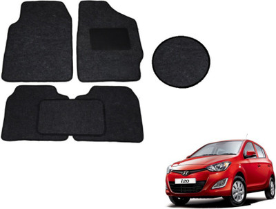 MOCKHE Fabric Standard Mat For  Hyundai i20(Black)