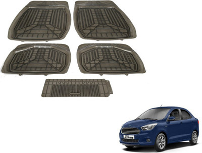 MOCKHE PVC (Polyvinyl Chloride) Standard Mat For  Ford Aspire(Grey)