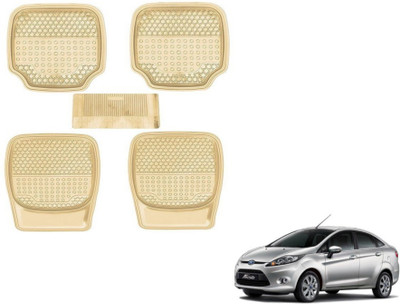 MOCKHE PVC (Polyvinyl Chloride) Standard Mat For  Ford New Fiesta(Beige)