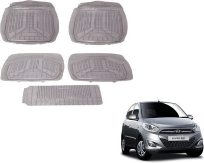 MOCKHE PVC (Polyvinyl Chloride) Standard Mat For  Hyundai i10(Grey)