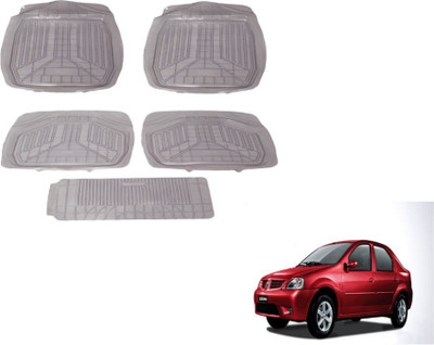 MOCKHE PVC (Polyvinyl Chloride) Standard Mat For  Mahindra Logan(Clear)