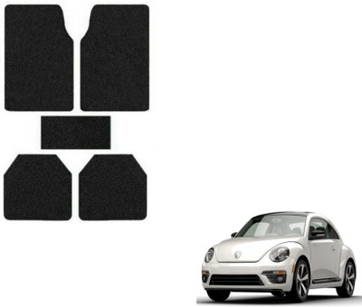MOCKHE Rubber, Plastic Standard Mat For  Volkswagen Beetle(Black)