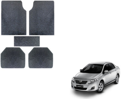 MOCKHE Rubber, Plastic Standard Mat For  Toyota Corolla(Grey)