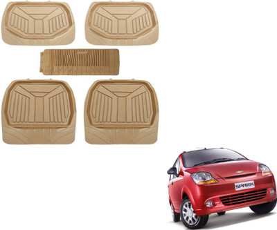MOCKHE PVC (Polyvinyl Chloride) Standard Mat For  Chevrolet Spark(Beige)