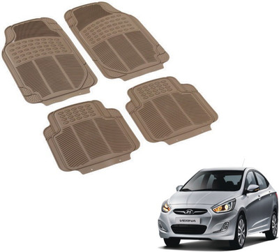 MOCKHE PVC (Polyvinyl Chloride) Standard Mat For  Hyundai Fluidic Verna(Beige)