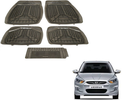 MOCKHE PVC (Polyvinyl Chloride) Standard Mat For  Hyundai Verna(Grey)