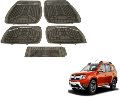 MOCKHE PVC (Polyvinyl Chloride) Standard Mat For  Renault Duster(Grey)