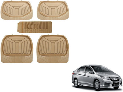 MOCKHE PVC (Polyvinyl Chloride) Standard Mat For  Honda New City(Beige)