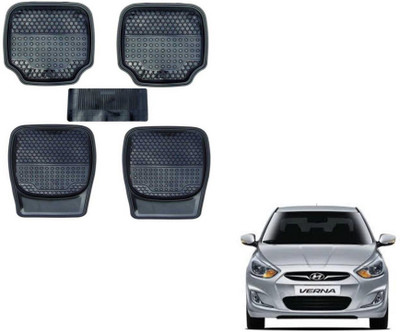MOCKHE PVC (Polyvinyl Chloride) Standard Mat For  Hyundai Verna(Black)