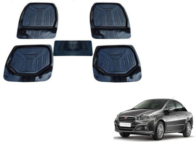 MOCKHE PVC (Polyvinyl Chloride) Standard Mat For  Fiat Linea(Black)